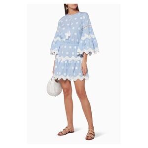 ALEXIS • Amilna Dress in Blue & White Stripe